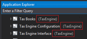 Package name for each model.