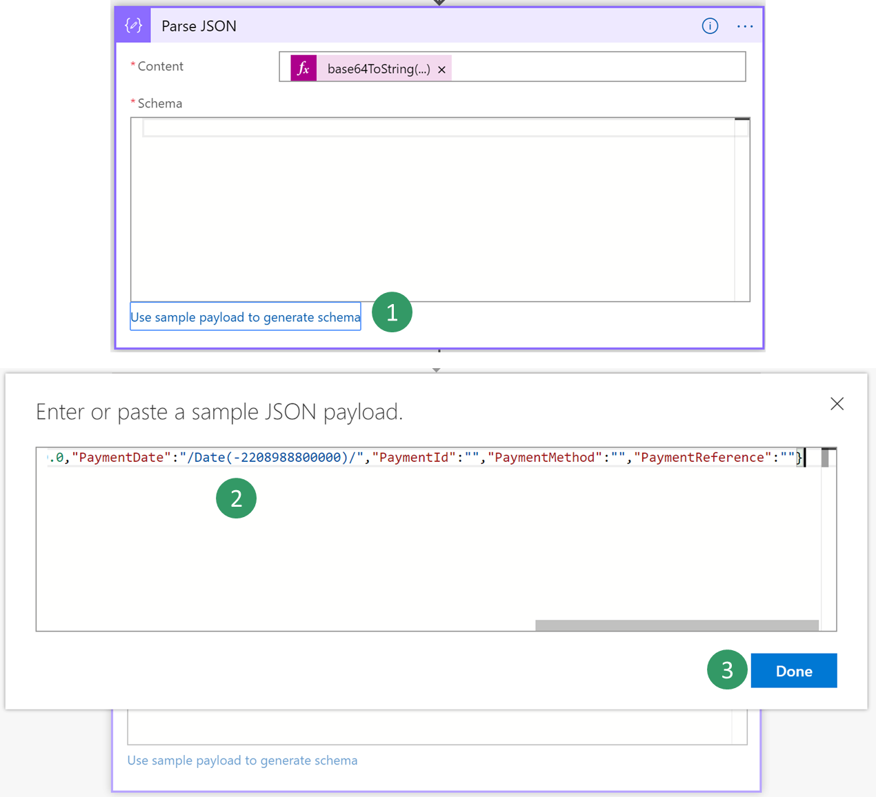 Message schema 