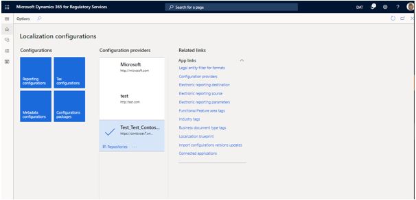 Proveedores de configuración.