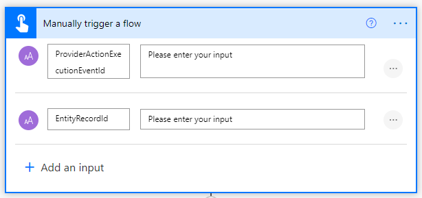 Desencadenar manualmente las propiedades de un flujo (RequestBin)