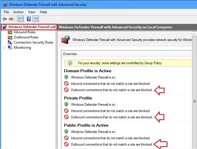 Configuración de firewall 01