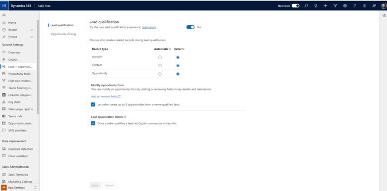 Configuración de la nueva experiencia de calificación de clientes potenciales