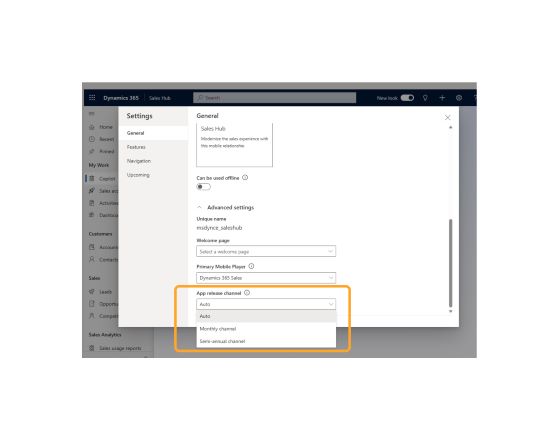 Configuración del administrador del canal mensual