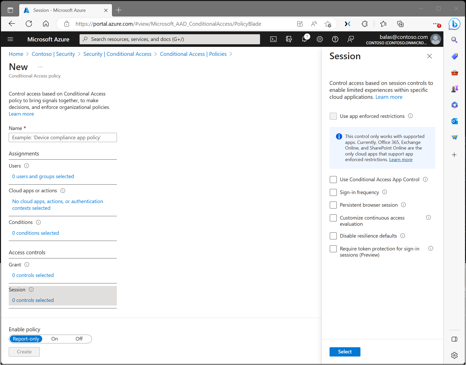 Directiva de acceso condicional con un control de concesión que requiere autenticación multifactor