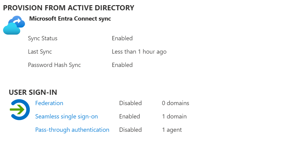 Nueva verificación de la configuración actual del usuario