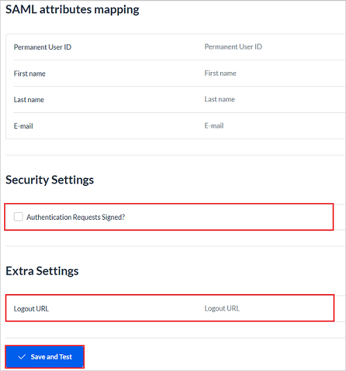 Captura de pantalla que muestra las integraciones en configuraciones adicionales.