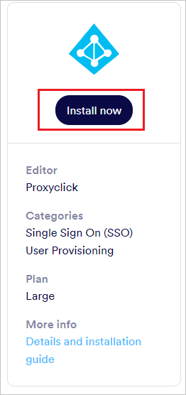 Instalación de Proxyclick