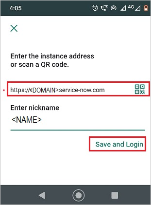 Captura de pantalla de la página Add Instance (Agregar instancia) con Continue (Continuar) resaltado