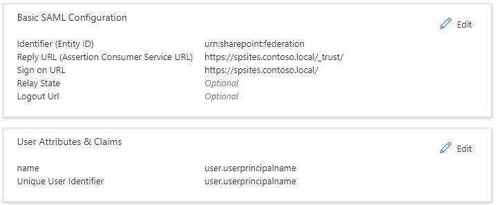 Configuración básica de SAML