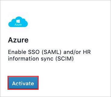 Activación de Azure en SpaceIQ