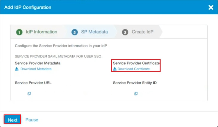 Certificado de proveedor de servicio de Zscaler Private Access (ZPA)