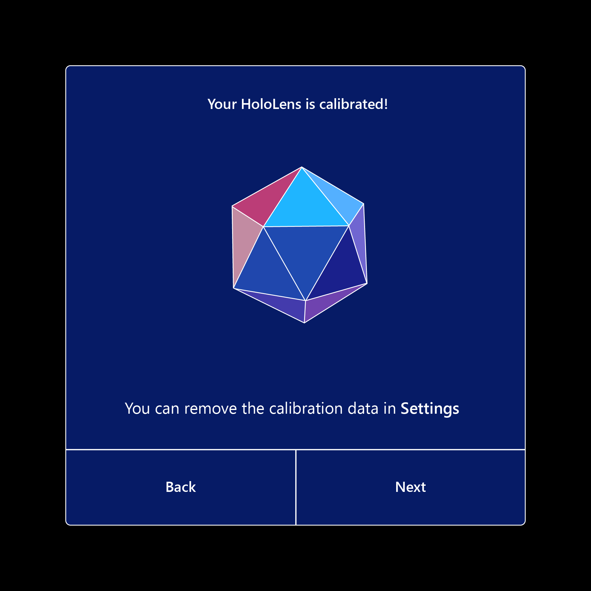 La calibración ha finalizado