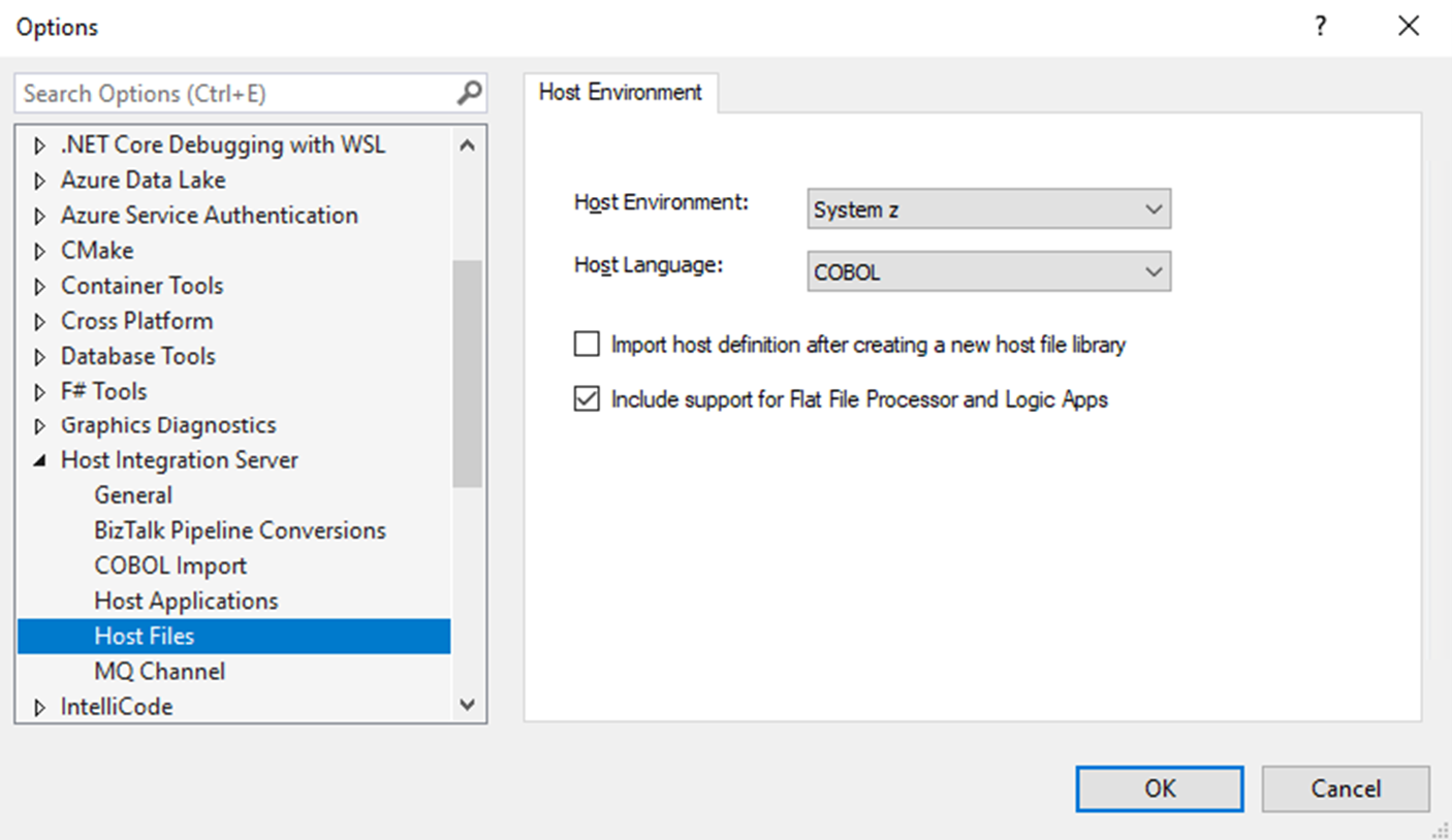 Incluir compatibilidad con el procesador de archivos planos y el cuadro de diálogo logic Apps