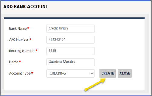 Required fields.