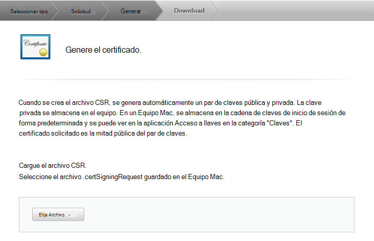 Descarga del certificado de firma