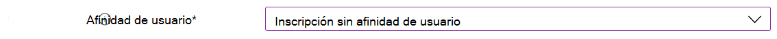 En el centro de administración de Intune y Microsoft Intune, inscriba dispositivos iOS/iPadOS mediante Apple Configurator. Seleccione Inscribir sin afinidad de usuario.