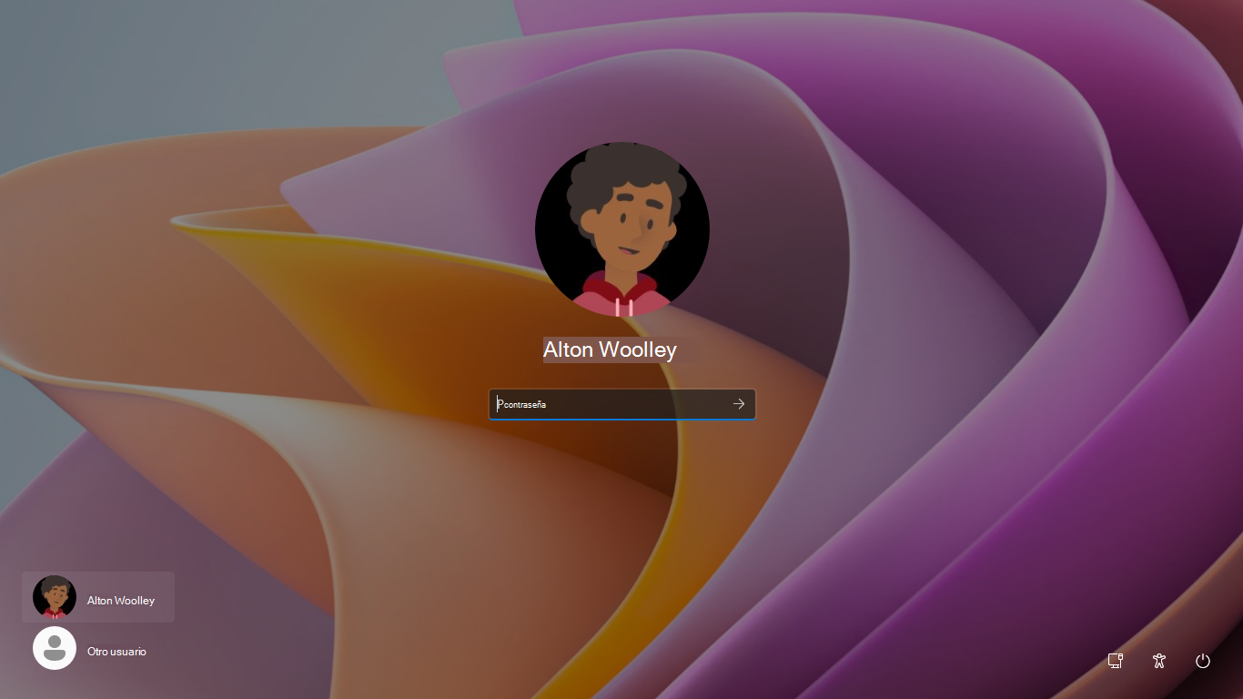 pantalla de inicio de sesión de Windows 11