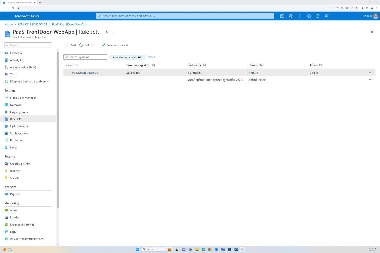 Configuración de Azure Front Door