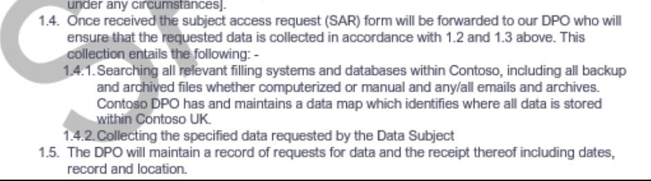 Documentación de procedimientos de solicitud de acceso del firmante.