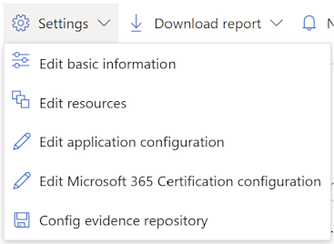 Configuración del informe