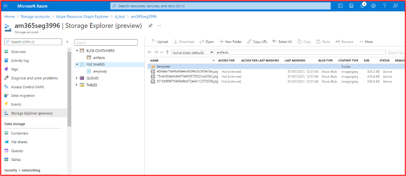 Captura de pantalla que muestra cómo las ubicaciones de datos de ISV donde se consulta3