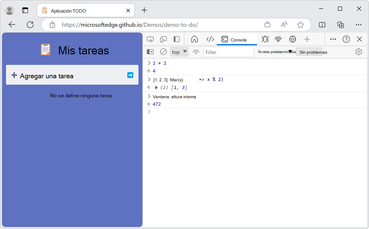 Ejecución de varias expresiones de JavaScript en sucesión