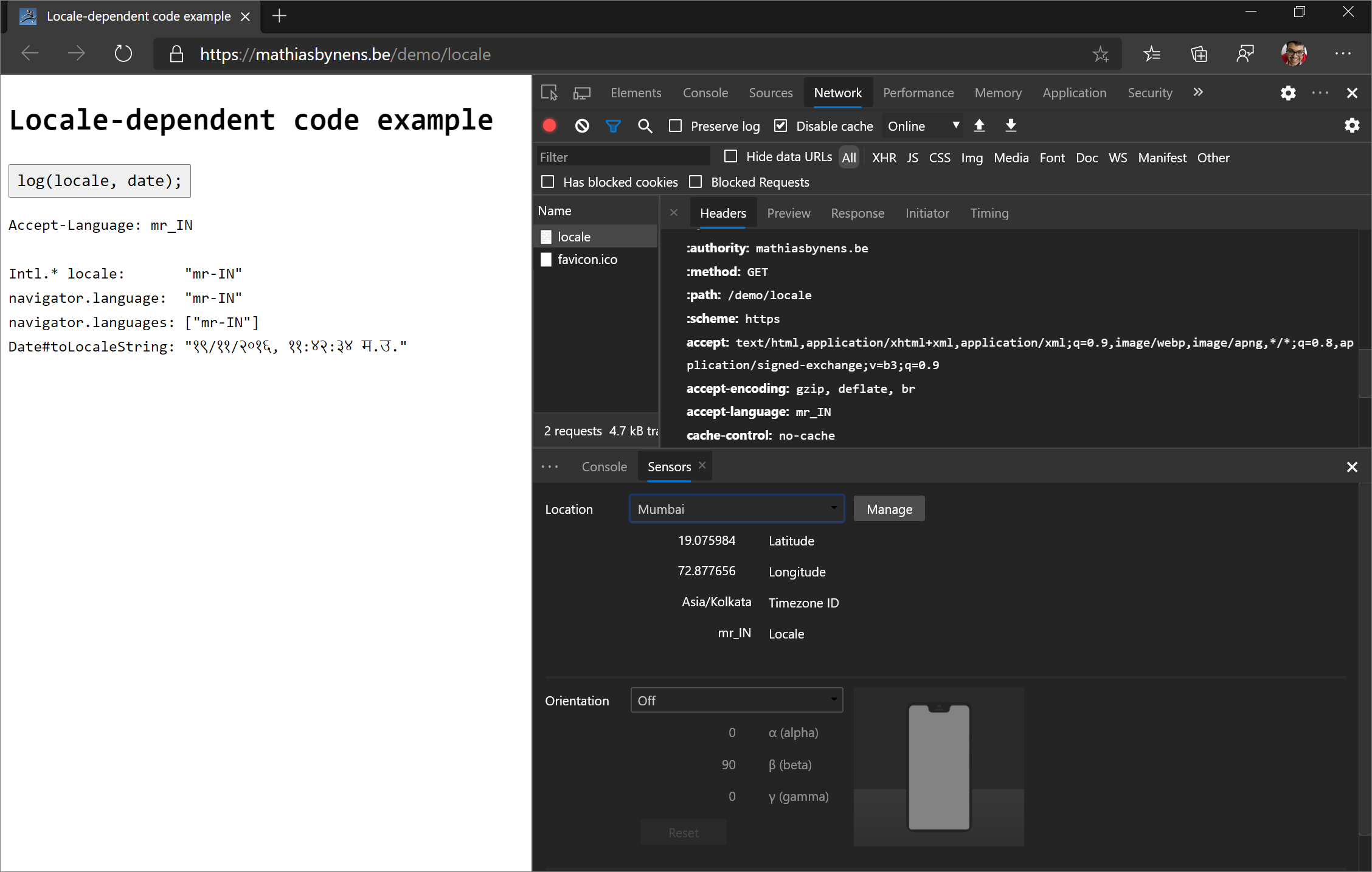 Emulación de una configuración regional