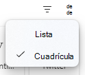 Los usuarios pueden elegir entre la lista o la vista de cuadrícula para sus aplicaciones