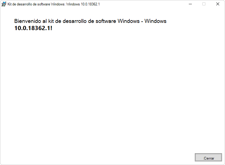 Bienvenido a la Windows SDK