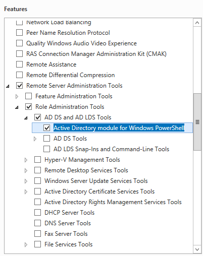 Imagen de las características de PowerShell