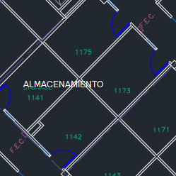 Plano de planta con etiquetas de habitación.