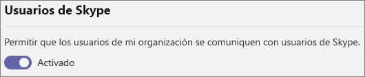 Captura de pantalla de la configuración de usuarios de Skype.