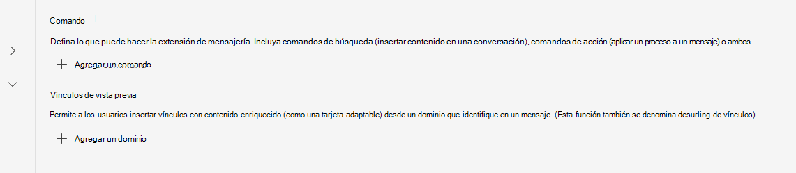 Captura de pantalla de la sección controladores de mensajes en el Portal para desarrolladores.