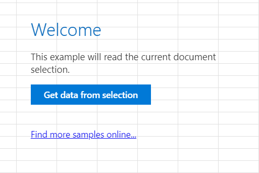 El contenido del complemento se abre en Excel.