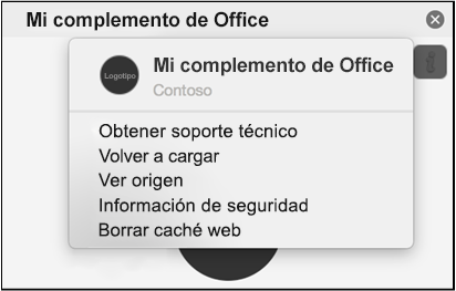 Opción borrar caché web en el menú personalidad.