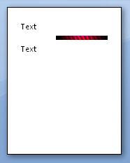 The horizontal rule is right aligned. Shape is right aligned