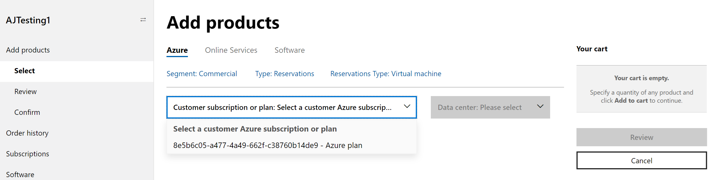 Configuración de reservas de ámbito compartido.