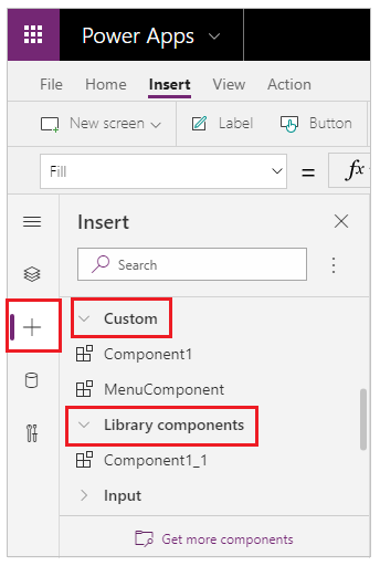 Insertar componentes en la aplicación.