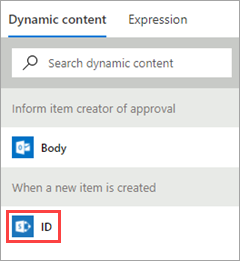 Enumerar contenido dinámico de id.