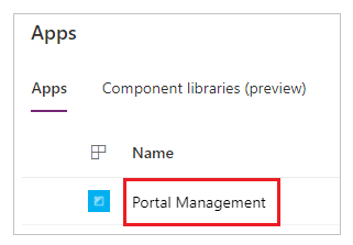 Aplicación Administración del portal.