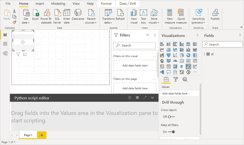 Captura de pantalla que muestra el editor de scripts de Python.