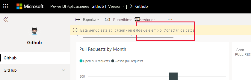 GitHub app connect your data link