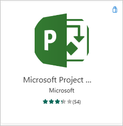 Captura de pantalla que muestra la aplicación web de Microsoft Project.