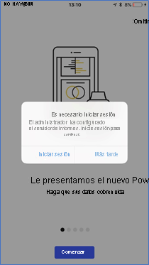 Captura de pantalla del cuadro de diálogo Es necesario iniciar sesión en Report Server.