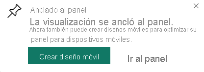 Captura de pantalla en la que se muestra el cuadro de diálogo Anclado al panel.