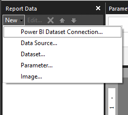 Captura de pantalla que muestra Nueva conexión de conjunto de datos.