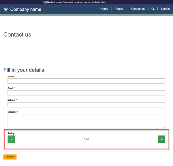 Personalizar componentes de formulario.