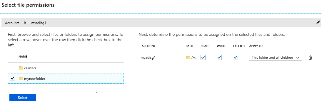 Asignación de permisos de entidad de servicio al clúster de HDInsight