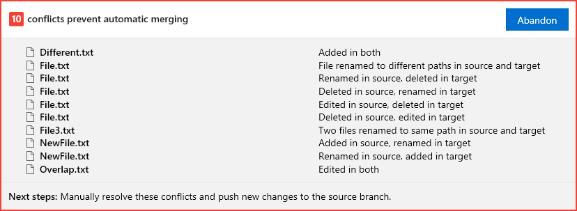 merge conflicts