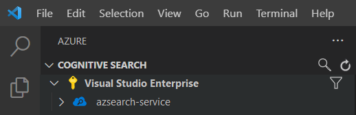 Suscripciones de Azure en VS Code